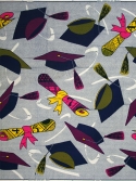graduation/education design, printed wax cotton, Vlisco, Holland