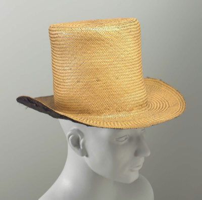 cappello, paglia, 1850c, mfa Bost