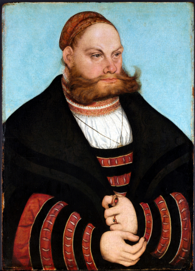 L.Cranach elder,man,1532,met NY