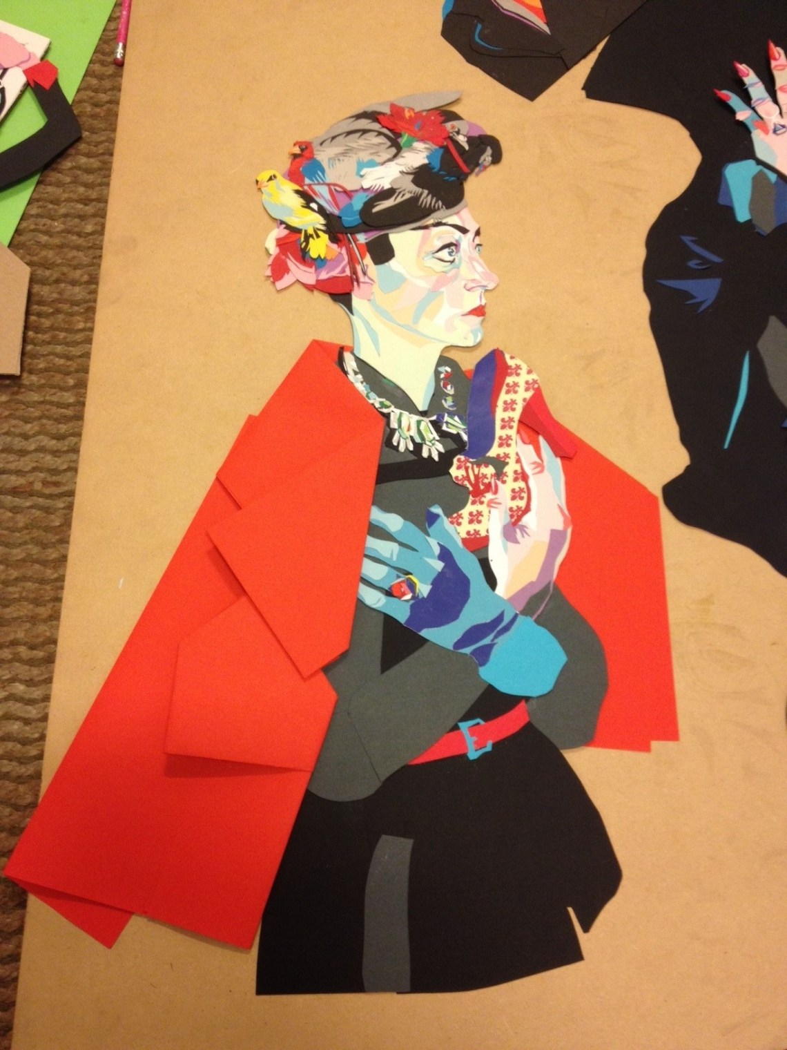 Francesco Merletti, untitled, tissue paper collage, 2013