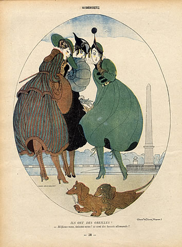 35154-gerda-wegener-1916-elegantes-parisienne-place-de-la-concorde-teckel-dog-hprints-com