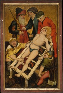 master of the acts of mercy,austrian,martydom st Lawrence,1465c,met NY