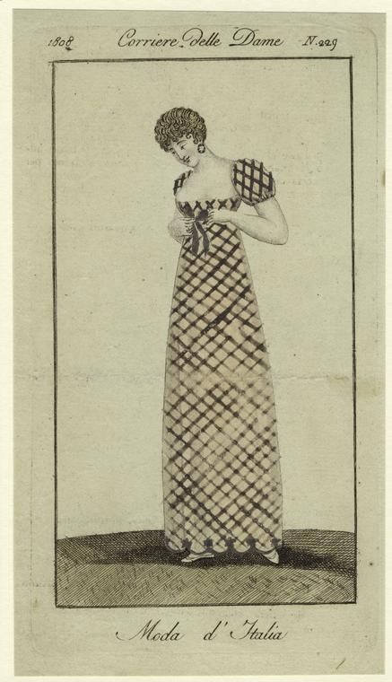 Il corriere delle dame, moda d'italia, 1808