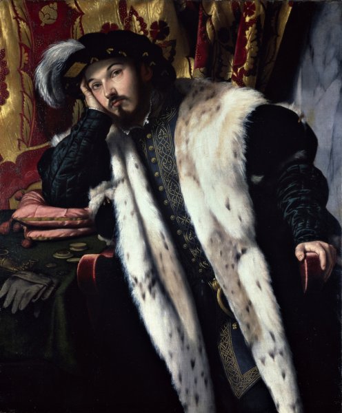 Moretto da Brescia Bonvicino Alessandro, uomo forse Fortunato Martinengo Cesaresco, 1522, nat gal lon